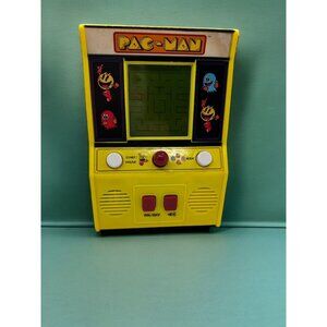 PacMan Bandai Mini Handheld Arcade Video Game 09521 6" Great Working Condition